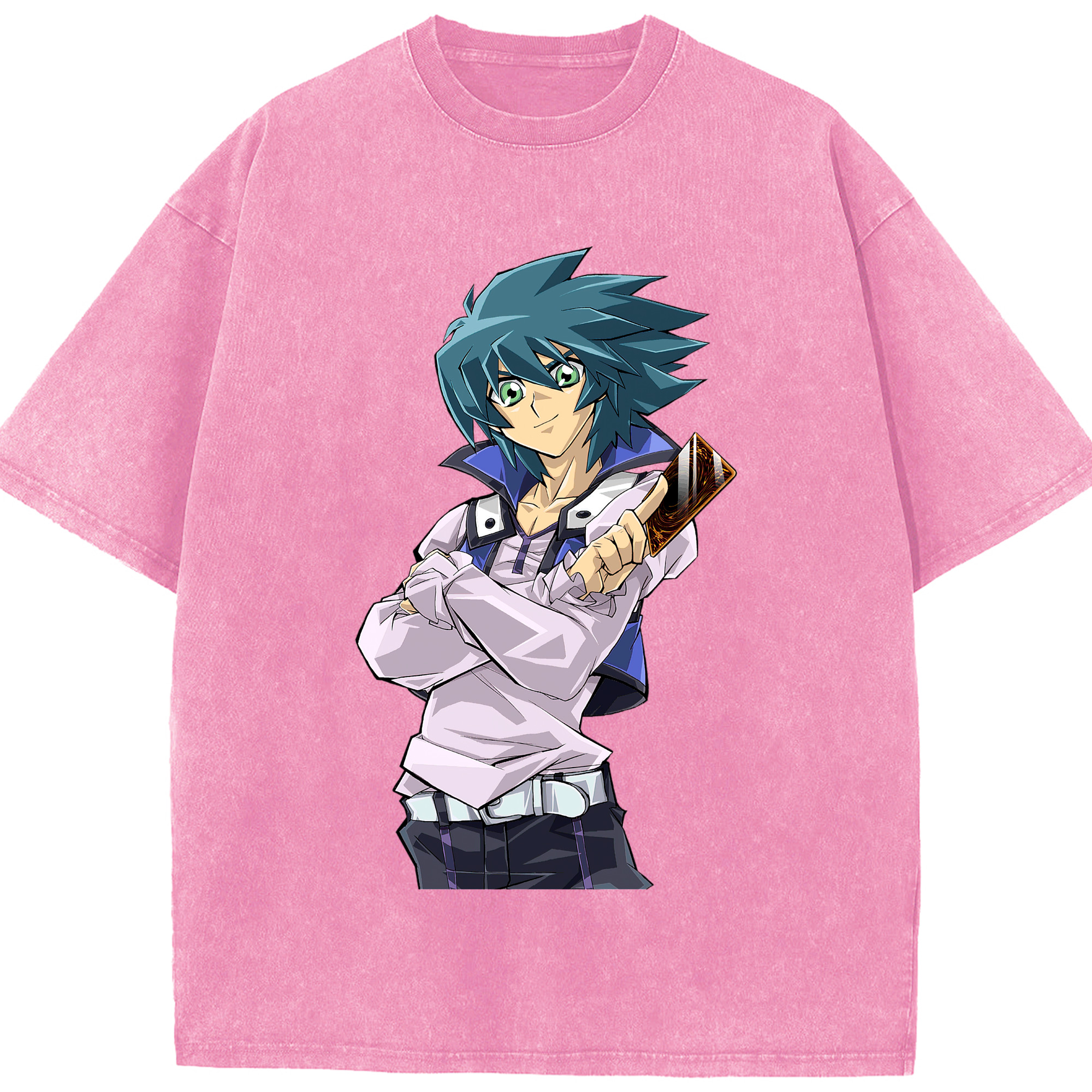 （画像用） 遊☆戯☆王 Yu-Gi-Oh! 綿100% ヴィンテージ風 半袖Tシャツ（フロントプリント）